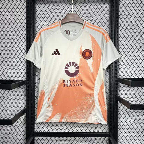 Camisa Roma Away 24/25 s/n° Torcedor Masculina - Branco