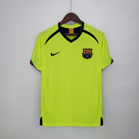 Camisa Retrô Barcelona 06/07 Away Nike - Verde