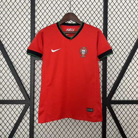 Camisa Portugal Home 24/25 s/n° Torcedor Nike Feminina - Vermelho