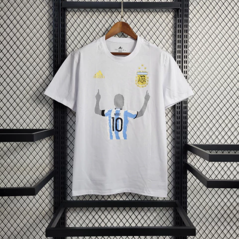 Camisa Argentina Casual Adidas - Branco