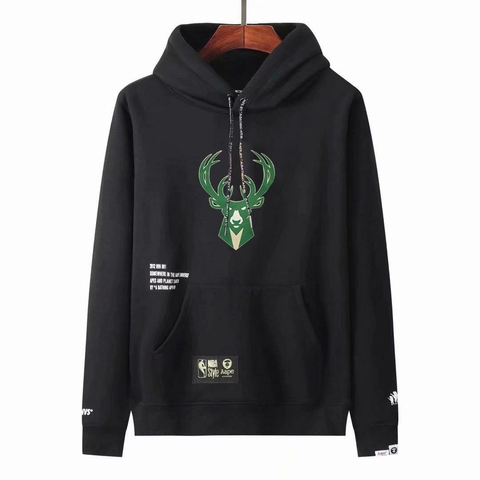 Moletom Milwaukee Bucks | NBA | Canguru - Preto