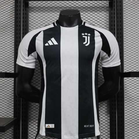 Camisa Juventus Home 24/25 Versão Jogador Adidas - Branco+Preto