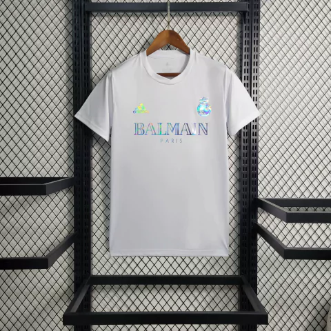 Camisa Real Madrid x Balmain Edition Casual - Branco