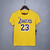 Camisa LA Lakers "JAMES 23" Nike 2021 Casual - Amarelo