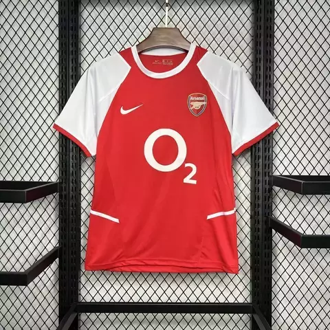 Camisa Retrô Arsenal 02/04 Home - Vermelho - comprar online