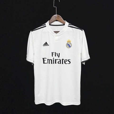 Camisa Retrô Real Madrid 18/19 Home Adidas - Branca