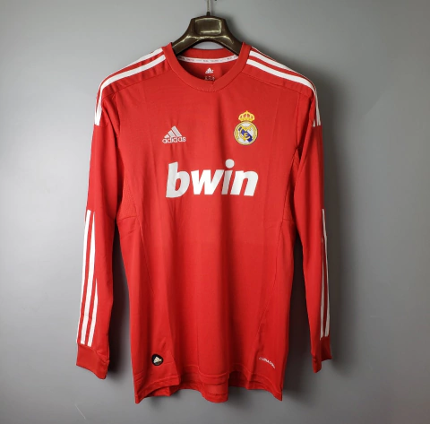 Camisa Retrô Real Madrid Manga Longa 2012 Adidas - Vermelho
