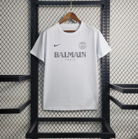 Camisa PSG x Balmain Edition Casual - Branco