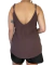 Blusa Ampla Duna Marrom Café - loja online