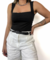 Body Decote Quadrado Preto Celeste na internet