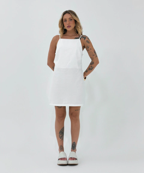 Vestido Curto Off White Luana