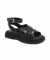 Sandália Flatform Tiras Cruzadas Preta Thais - comprar online