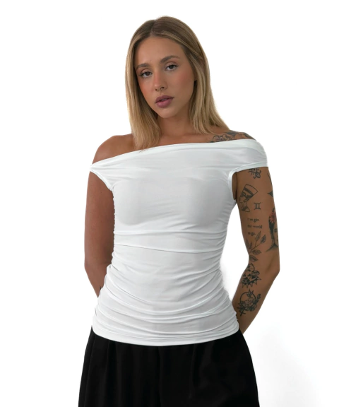 Blusa Celine Off White