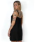 Vestido Curto Fenda Preto Lila - loja online