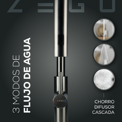 Canilla Grifería Monocomando Acero Inoxidable Zego Flow2.0 - Zego