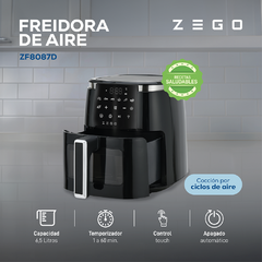 Freidora De Aire Zego 6,5lts 1500w C/ventana Digital 6 En 1 ZF8087D en internet