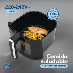 Freidora De Aire Zego 6,5lts 1500w C/ventana Digital 6 En 1 ZF8087D - tienda online