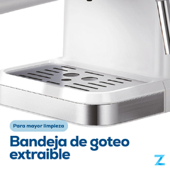 Cafetera Zego Espresso Vaporizador Leche 20bar 1.5l 1050w en internet