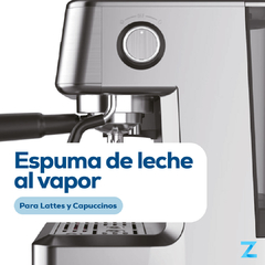 Cafetera Espresso Zego Doble Taza Vaporizador 2,6l 2300w Zcpro2300s - comprar online