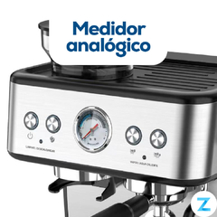 Cafetera Espresso Zego Doble Taza Vaporizador 2,6l 2300w Zcpro2300s