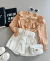 Blusa social babado Nude - comprar online