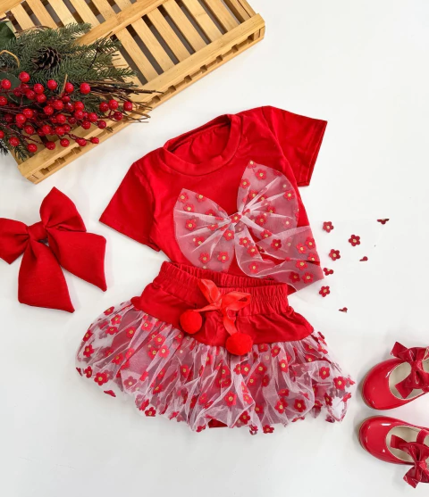 Conjunto trabalhado festa