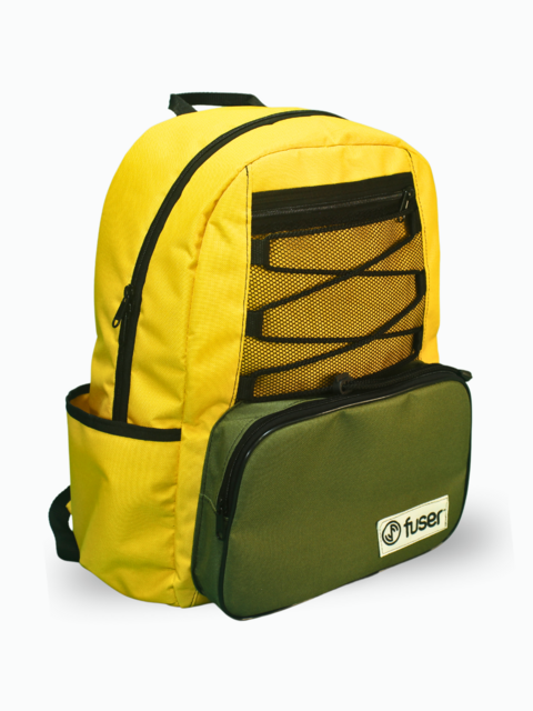 Mochila CHILA Amarillo y verde militar