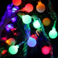 Guirnalda 28 bolitas - Luz multicolor