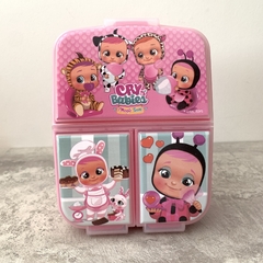 Tupper hermético con 3 divisiones - Bebés llorones - comprar online