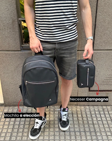 MOCHILA A ELECCION + NECESER CAMPAGNA