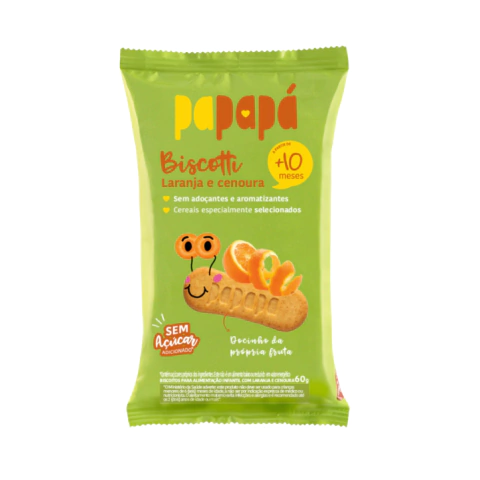Biscotti Papapá de Laranja e Cenoura - 60g - comprar online