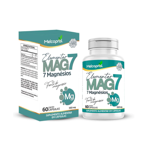 Elementar MAG 7 550mg - 60 cápsulas - Melcoprol - comprar online
