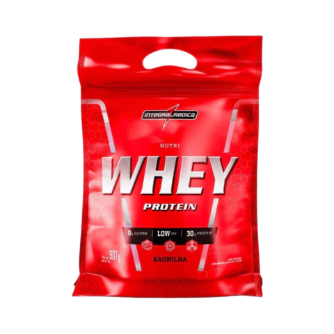 Nutri Whey Protein Pouch 900g Integralmedica Sabor Baunilha - comprar online