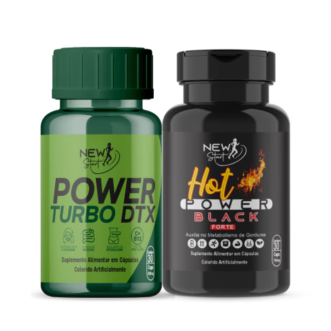 Hot Power Black 750mg + Detox Power Turbo