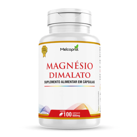 Magnésio Dimalato 100 Cáps - 600mg