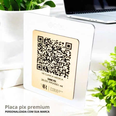 Plaquinha Pix Várias Cores - comprar online