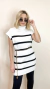 Blusa Tricot Sem Manga Listrado