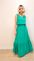 Vestido Longo Liso Verde