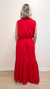 Vestido Longo Liso Vermelho