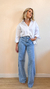 Calça Wide Leg Cleo Lavagem Clara