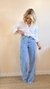 Calça Wide Leg Cleo Lavagem Clara na internet