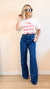 Calça Wide Leg Samanta Sem Lavagem
