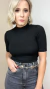 Blusa Bella Malha Canelada - LIZEE | Store
