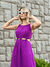 Vestido Mídi Roxo com Fenda