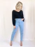 calça mom jeans claro
