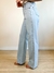 Wide Leg Jeans Lavagem Clara