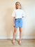 42 44 - Saia Jeans com Aplicação de Strass - comprar online