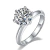 Anel Solitário Moissanite 3 Quilates