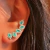 Ear Cuff Esmeralda Colombiana - comprar online