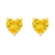Brinco Coração Citrino Natural - comprar online